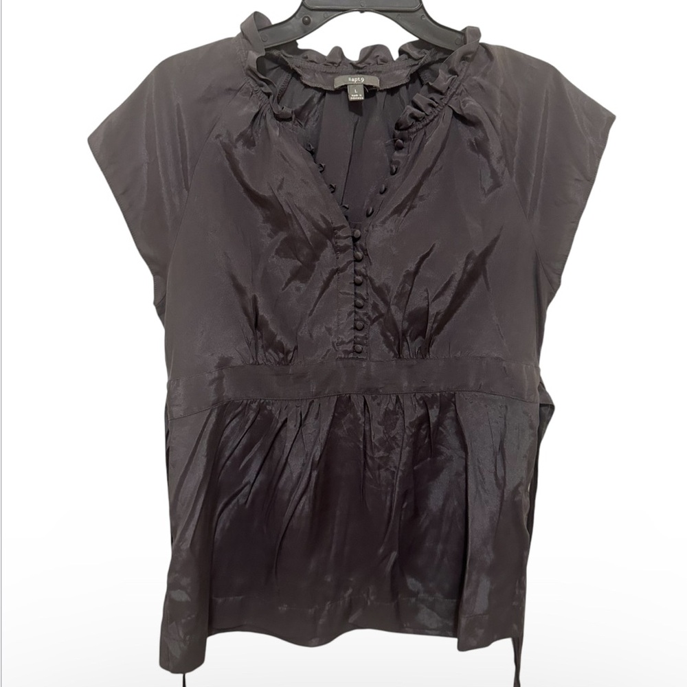 Apt 9 Gray Women's Top preowned size large
